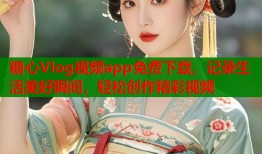 糖心Vlog视频app免费下载，记录生活美好瞬间，轻松创作精彩视频