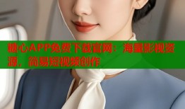 糖心APP免费下载官网：海量影视资源，简易短视频创作