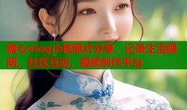 糖心vlog小桃照片分享，记录生活瞬间，社区互动，视频创作平台