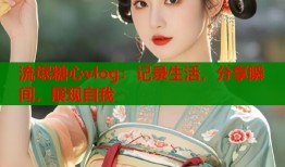 流氓糖心vlog：记录生活，分享瞬间，展现自我