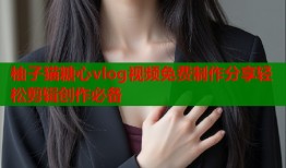 柚子猫糖心vlog视频免费制作分享轻松剪辑创作必备