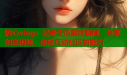 糖心vlog：记录生活美好瞬间，分享创意视频，体验互动社区的魅力
