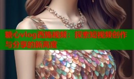 糖心vlog西施视频：探索短视频创作与分享的新高度