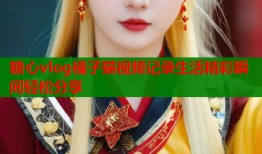 糖心vlog橘子猫视频记录生活精彩瞬间轻松分享