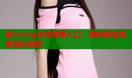 糖心vlog在线观看入口：随时随地观看精彩视频