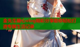 金先生糖心vlog精彩分享助你轻松打造专属生活记录