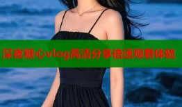 深夜糖心vlog高清分享倍速观看体验