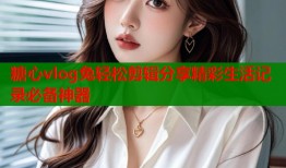 糖心vlog兔轻松剪辑分享精彩生活记录必备神器